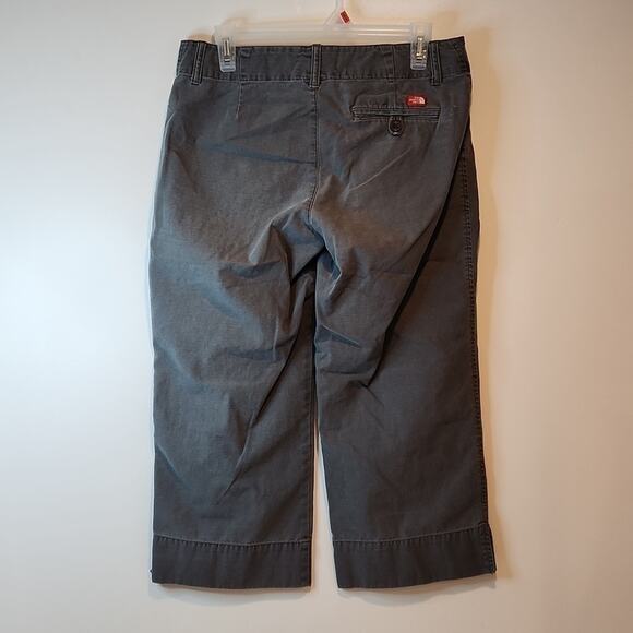 The North Face Capri Pants 100% Cotton Women's Sz 8 Regular Gray NICE! - Picture 10 of 13